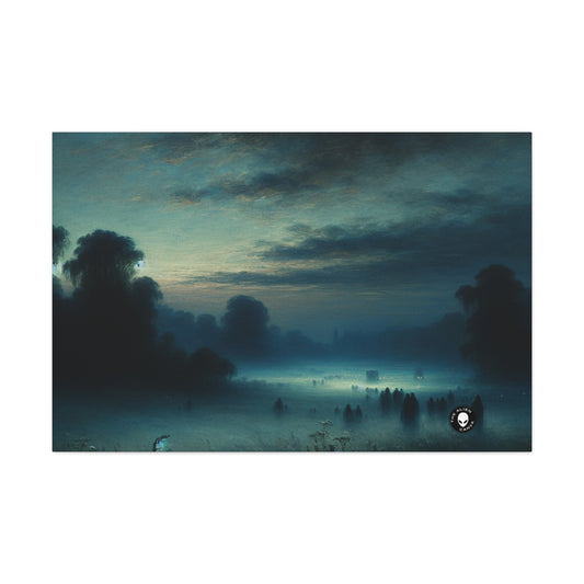 "Misty Twilight: A Tonalism Journey into Silent Serenity" - The Alien Canva Tonalism