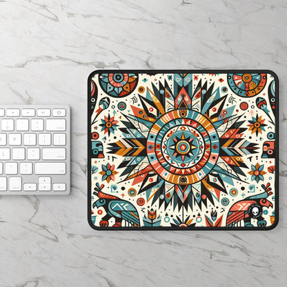 "Nature's Wisdom: An Indigenous Tribute" - The Alien Gaming Mouse Pad Indigenous Art