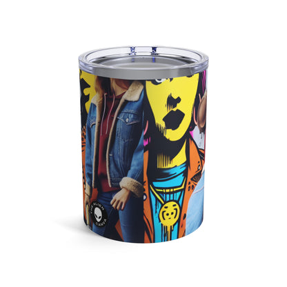 "Unidad en la diversidad: un vibrante mural de arte callejero" - The Alien Tumbler 10oz Street Art