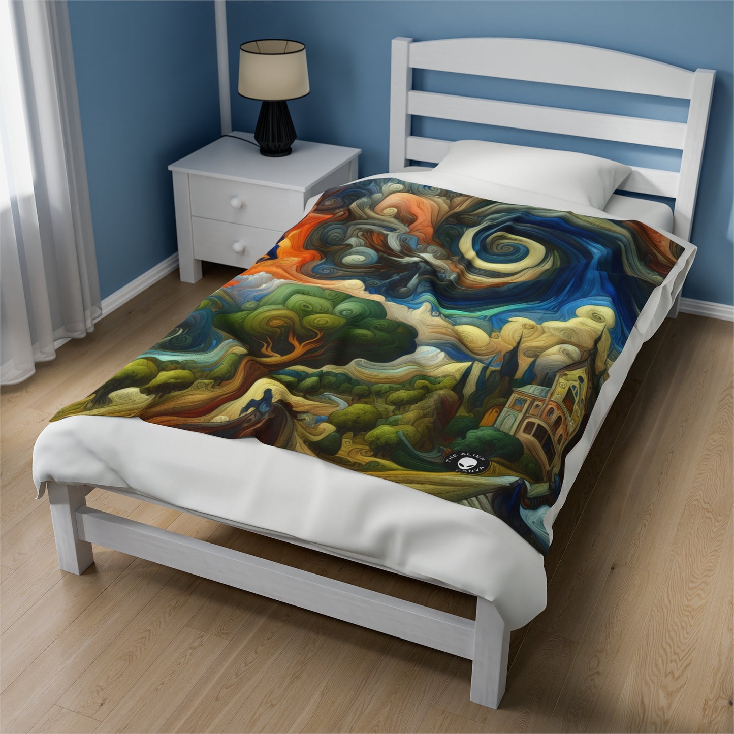 "Fusion of Aesthetics: Exploring Artistic Styles in Harmony" - The Alien Velveteen Plush Blanket Stules