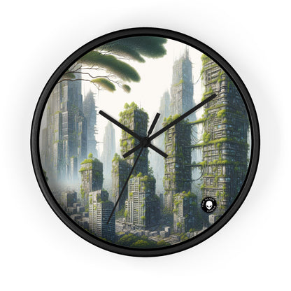 "Nature's Resurgence: The Urban Jungle" - The Alien Wall Clock