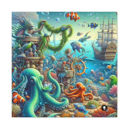 "Fiesta sous-marine" - La toile Alien