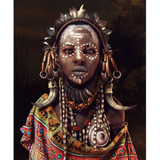 XXL - Pintura de diamantes 5D - Figura africana