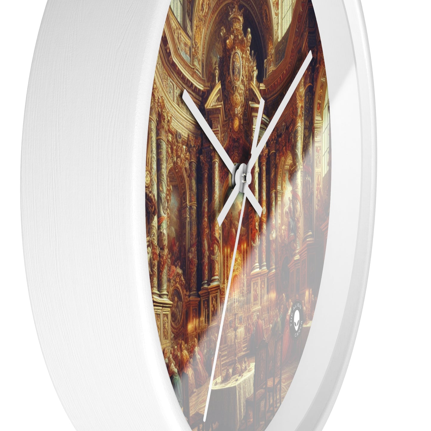 "Masquerade Majesty: A Regal Baroque Ballroom" - The Alien Wall Clock Baroque