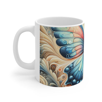 "Butterfly Transformation" - The Alien Ceramic Mug 11oz Symbolism