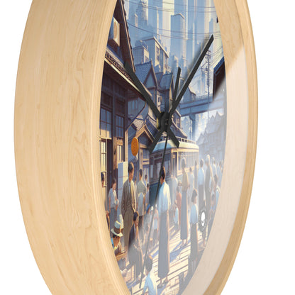 "Unity in Diversity: Community Garden" - The Alien Wall Clock Social Realism