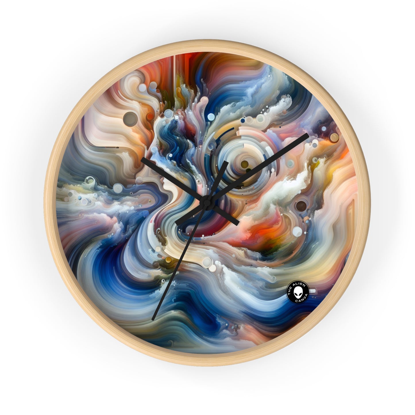 "Living Canvas: The Transcendence of Art and Humanity" - The Alien Wall Clock Video Art