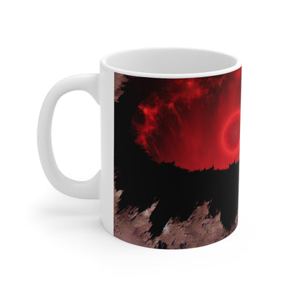 "Fallen Power : La destruction des anneaux de pouvoir" - La tasse en céramique Alien 11oz