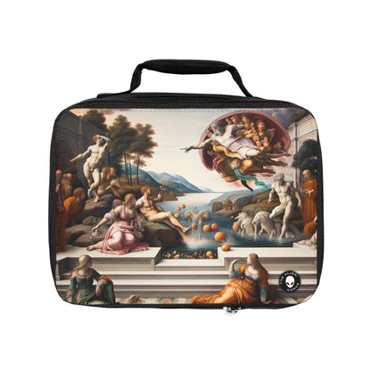 "Divine Enlightenment: A Renaissance Mythological Masterpiece"- The Alien Lunch Bag Renaissance