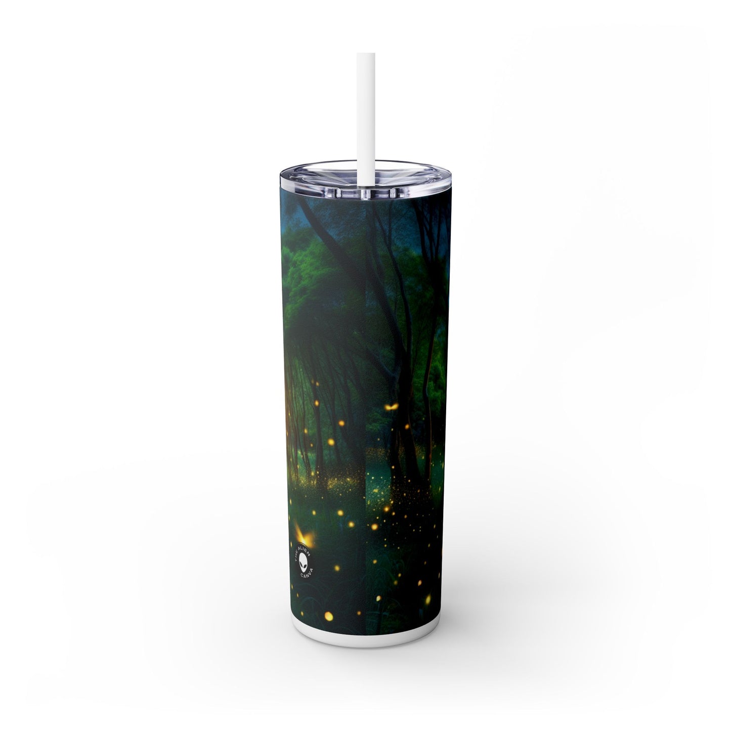 "Firefly Dusk" - The Alien Maars® Skinny Tumbler with Straw 20oz