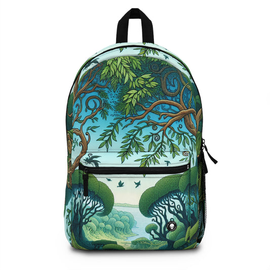 "Enchanted Woodland: Where Trees Dance and Creatures Roam" - The Alien Backpack