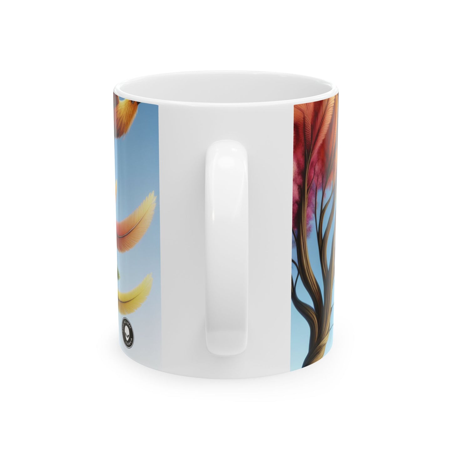 "Flora y fauna fantásticas: un mundo de cambios extravagantes" - Taza de cerámica The Alien de 11 oz