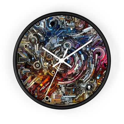 "Deconstructing Power: A Post-structuralist Exploration of Language" - The Alien Wall Clock Post-structuralist Art