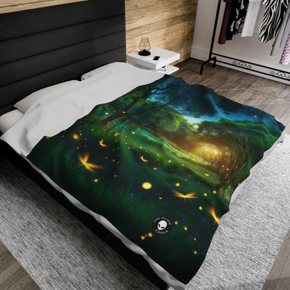 "Firefly Dusk" - The Alien Velveteen Plush Blanket