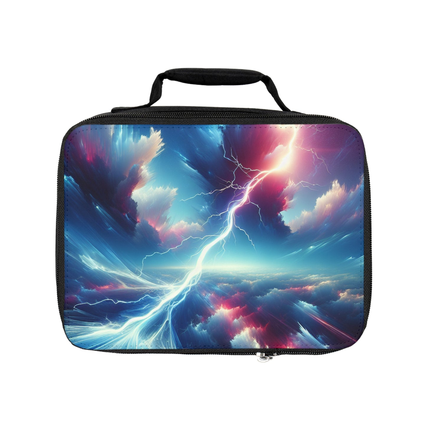 "Electricity In The Sky" - La bolsa de almuerzo alienígena estilo arte digital