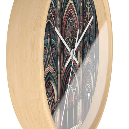 "Solace in Shadows: A Gothic Masterpiece of Eternal Darkness and Melancholic Beauty" - The Alien Wall Clock Gothic Art