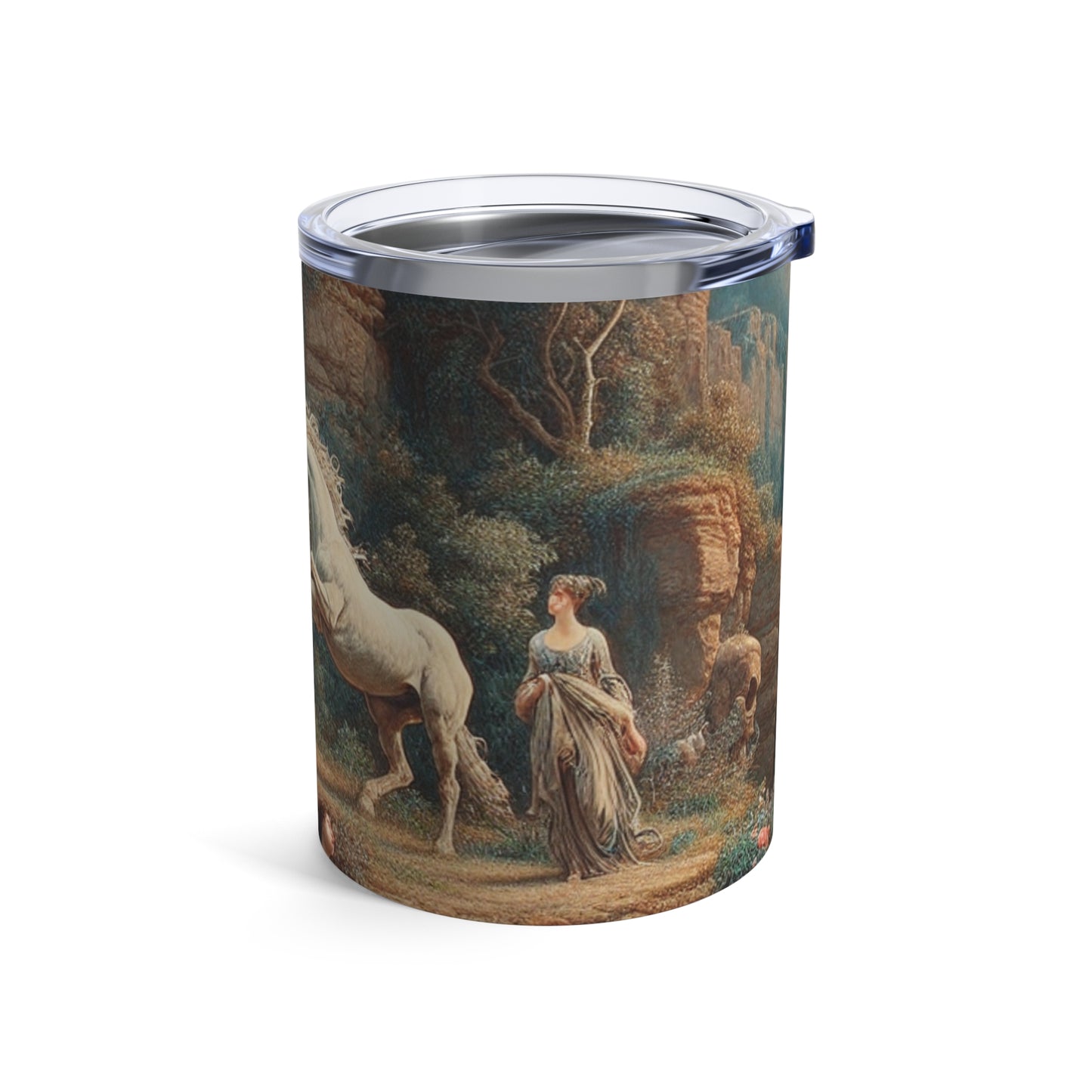 "Sunset Serenade: A Romantic Landscape" - The Alien Tumbler 10oz Romanticism