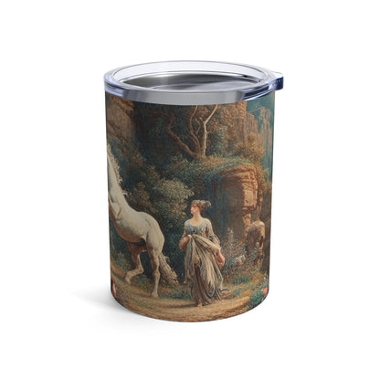 "Sunset Serenade : Un paysage romantique" - The Alien Tumbler 10oz Romantisme