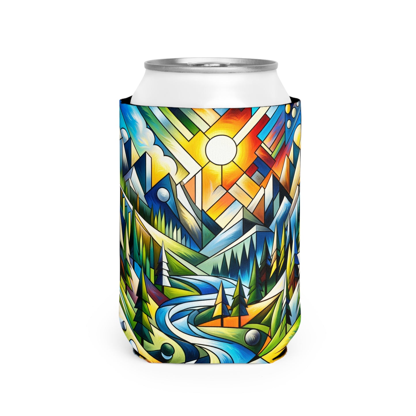 "Cubic Naturalism" - The Alien Can Cooler Sleeve Cubism Style