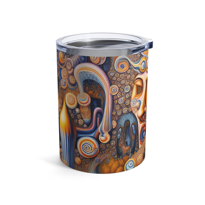 "Melted Time : Une danse fantaisiste de rêves" - The Alien Tumbler 10oz Surréalisme