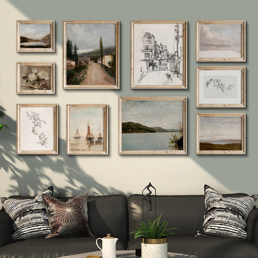 Home Retro European Gallery Wall Mural Poster