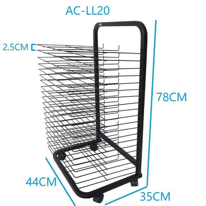 Single-sided Art Classroom Airing Easel Art Supplies Metal Easel