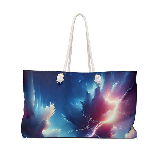 "Electricity In The Sky" - The Alien Weekender Bag Digital Art Style
