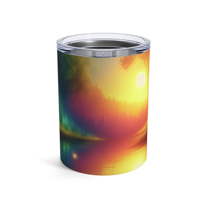 "Dusk Enchantment: A Magical Forest Scene" - The Alien Tumbler 10oz