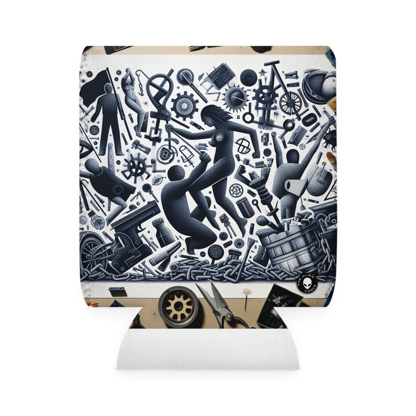 "Power Struggle: A Celebration of Resistance" - The Alien Can Cooler Sleeve Transgressive Art