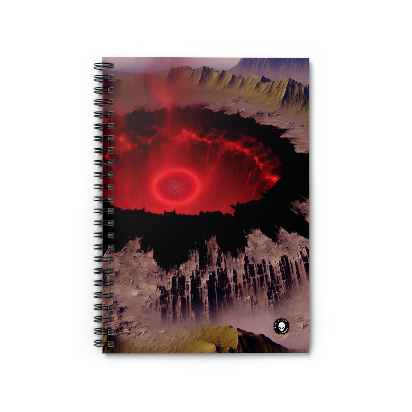 "Fallen Power: The Destruction of the Rings of Power" - The Alien Spiral Notebook (Ruled Line)