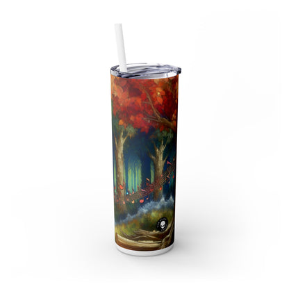 "Melodic Grove" - The Alien Maars® Skinny Tumbler with Straw 20oz