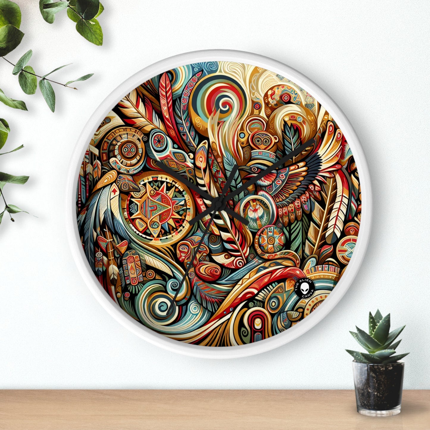 « Sud-Ouest sacré : une célébration de l'art autochtone » - The Alien Wall Clock Indigenous Art