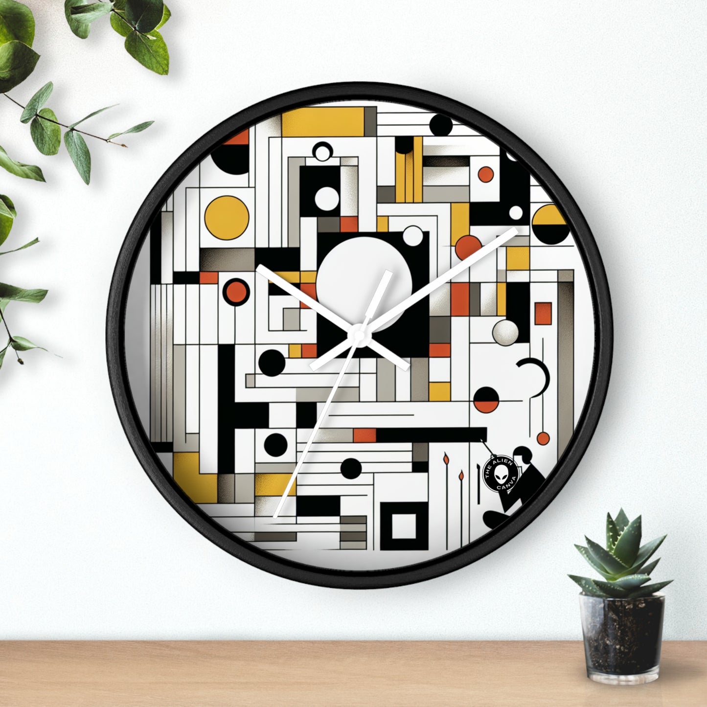 "Equilibrio en abstracto: suprematismo geométrico" - El suprematismo del reloj de pared alienígena