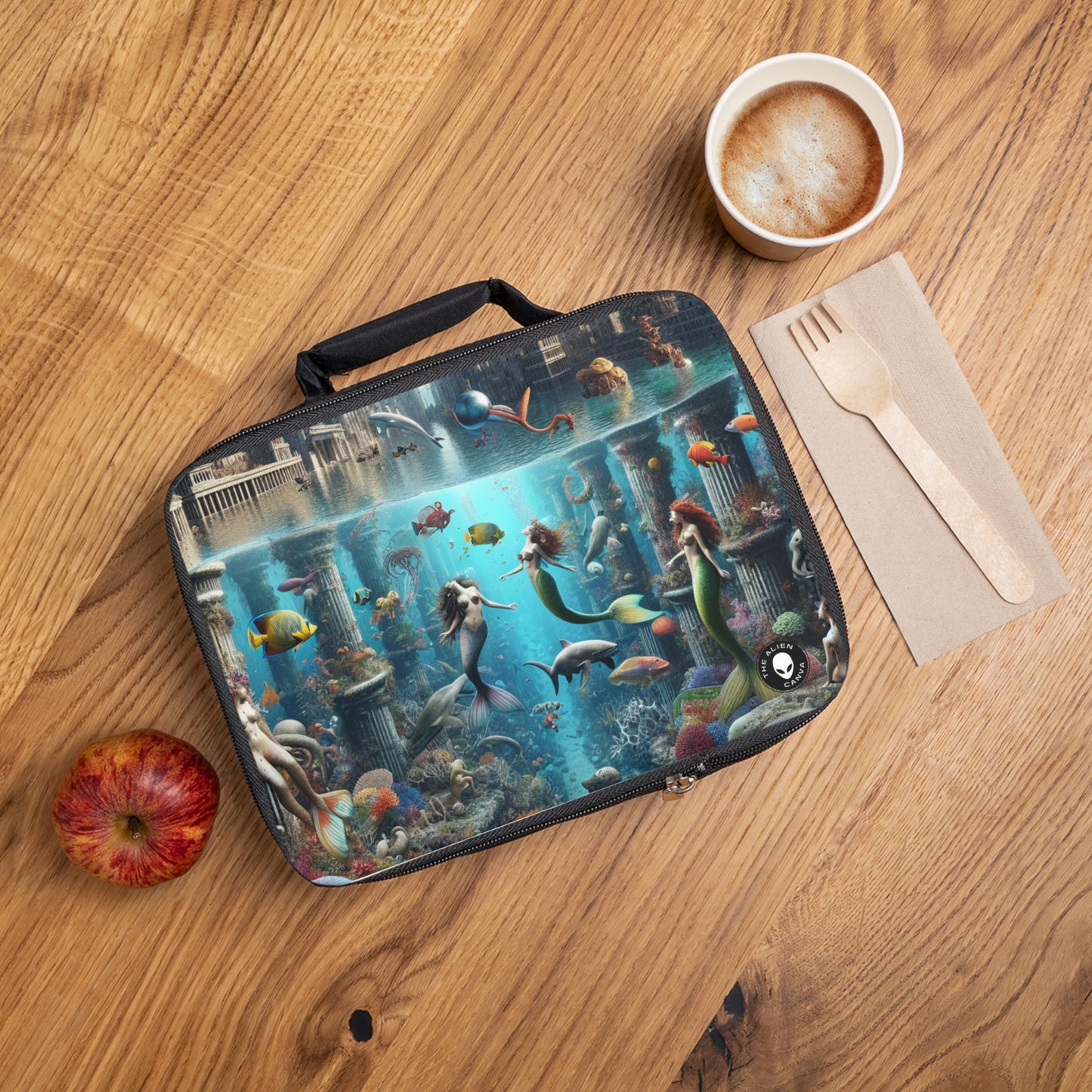 "Seascape Serenity: An Underwater Haven"- The Alien Lunch Bag