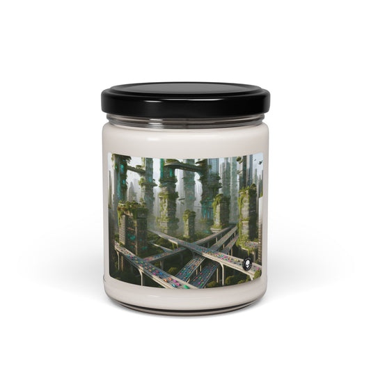 "Futuristic Utopia: Nature and Technology in Harmony" - The Alien Scented Soy Candle 9oz