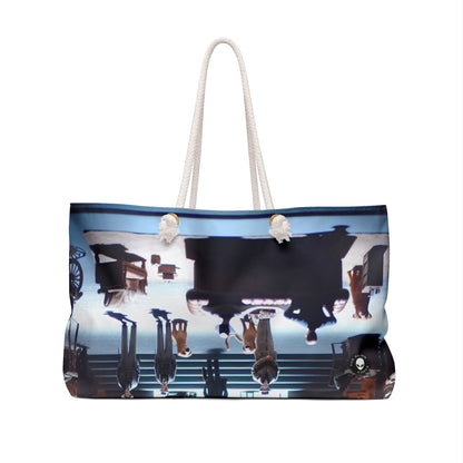 Title: "Ocean Symphony: A Photorealistic Ode to the Crashing Waves" - The Alien Weekender Bag Photorealism