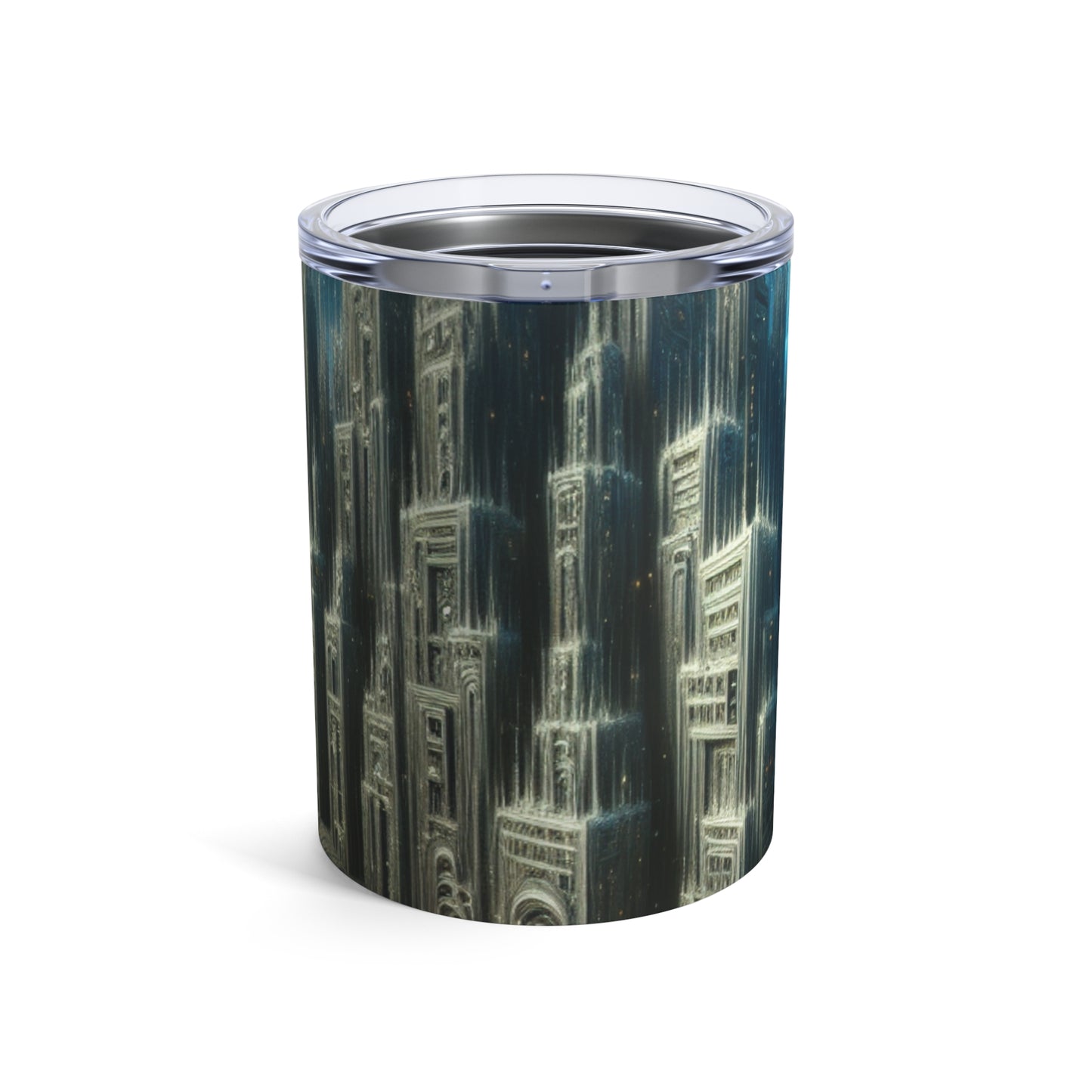 "Nighttime Cityscape Melt" - The Alien Tumbler 10oz