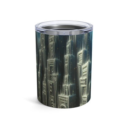 "Nighttime Cityscape Melt" - The Alien Tumbler 10oz