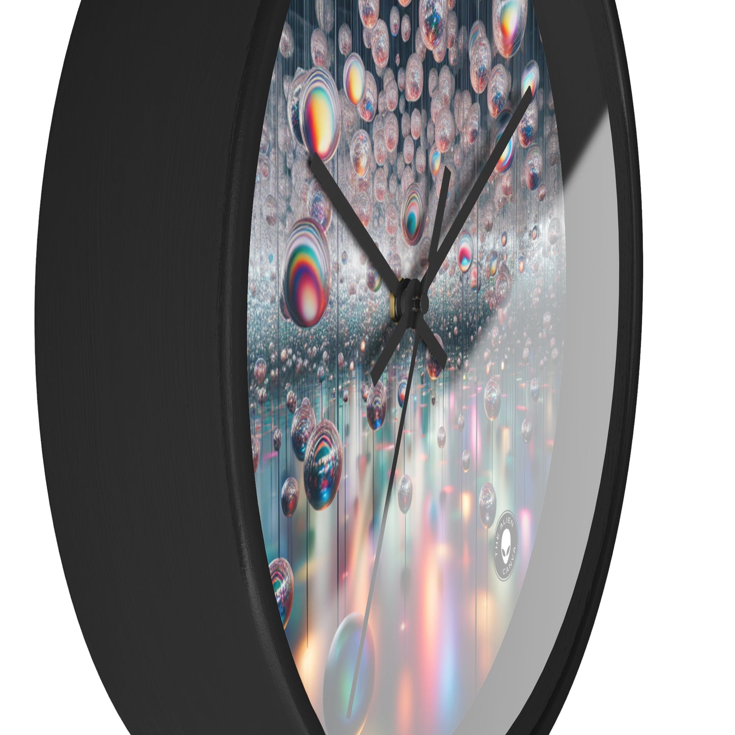 "Ephemeral Embrace: A Timeless Installation" - The Alien Wall Clock Installation Art