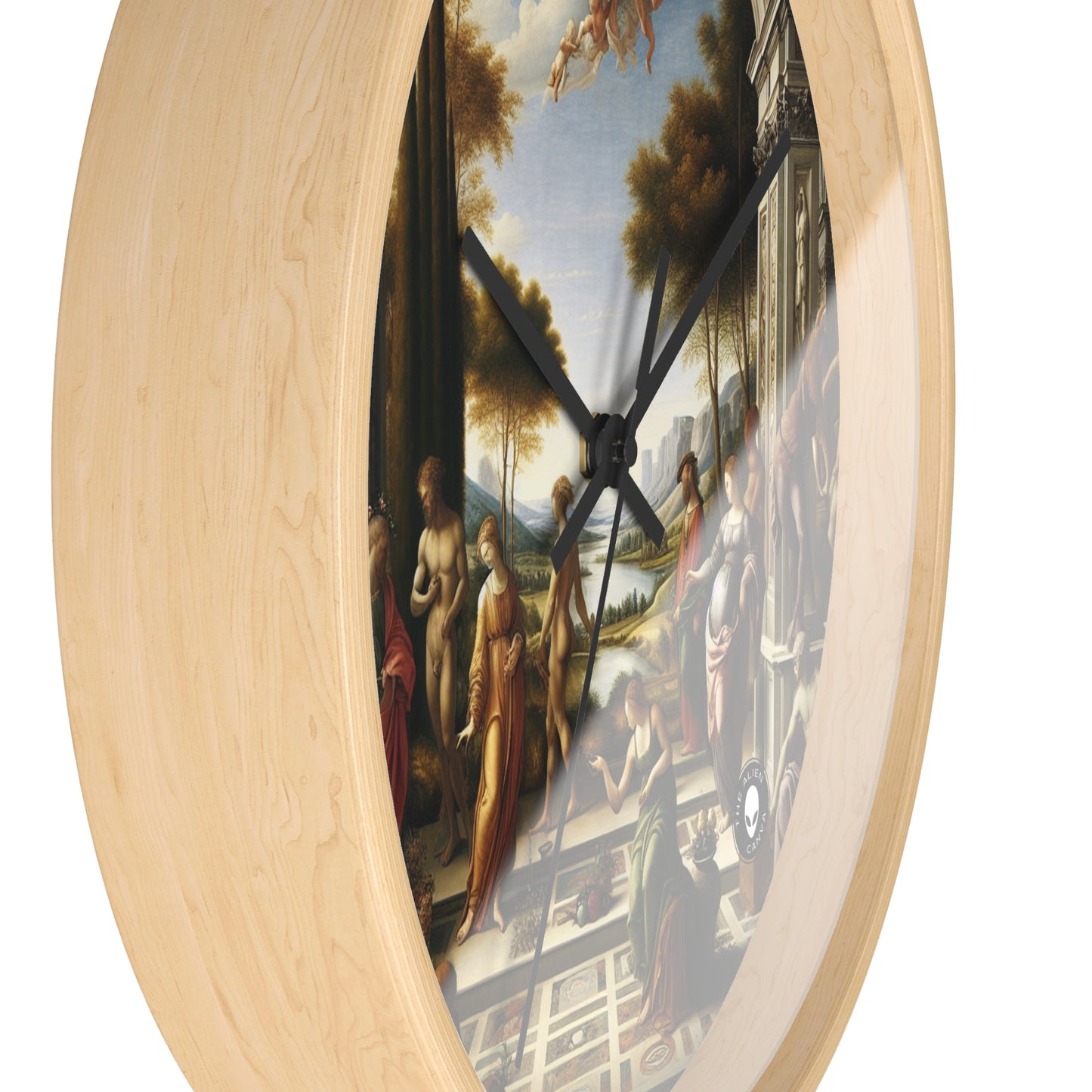 "A City Renaissance: Blending Classical Elegance with Modern Urban Energy" - The Alien Wall Clock Renaissance Art