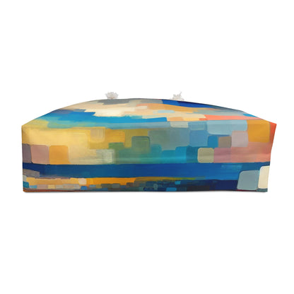 "Sunset Serenity: pintura de campo en colores pastel suaves" - The Alien Weekender Bag Color Field Painting