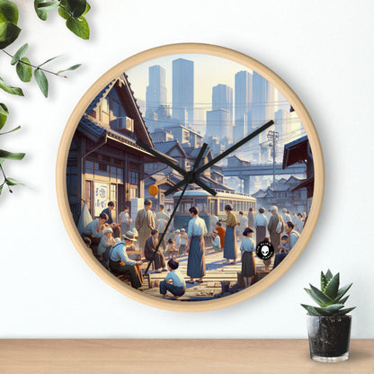 "Unity in Diversity: Community Garden" - The Alien Wall Clock Social Realism