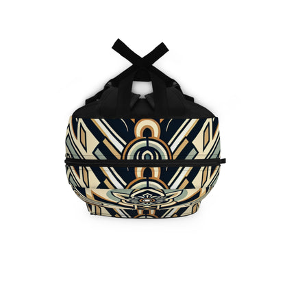 "Glamorous Nights: An Art Deco Cityscape" - The Alien Backpack Art Deco