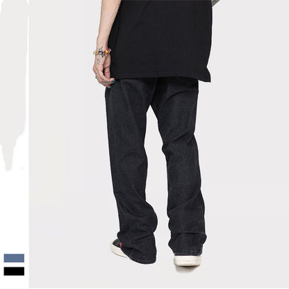 Printed Hip-hop Loose-fitting Jeans For Men And Women