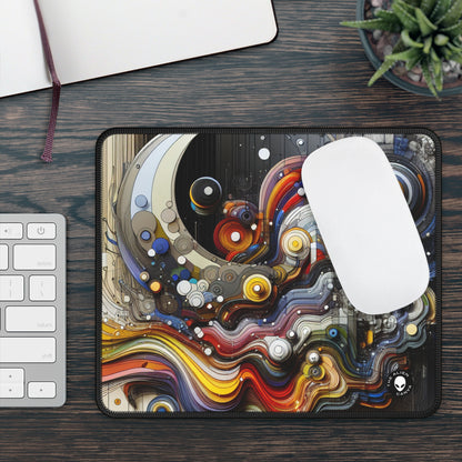 "Urban Chaos: A Neo-Expressionist Cityscape" - The Alien Gaming Mouse Pad Neo-Expressionism