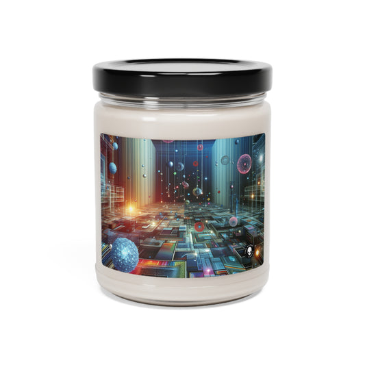 "Enchanted Oasis: A Virtual Reality Garden Experience" - The Alien Scented Soy Candle 9oz Virtual Reality Art