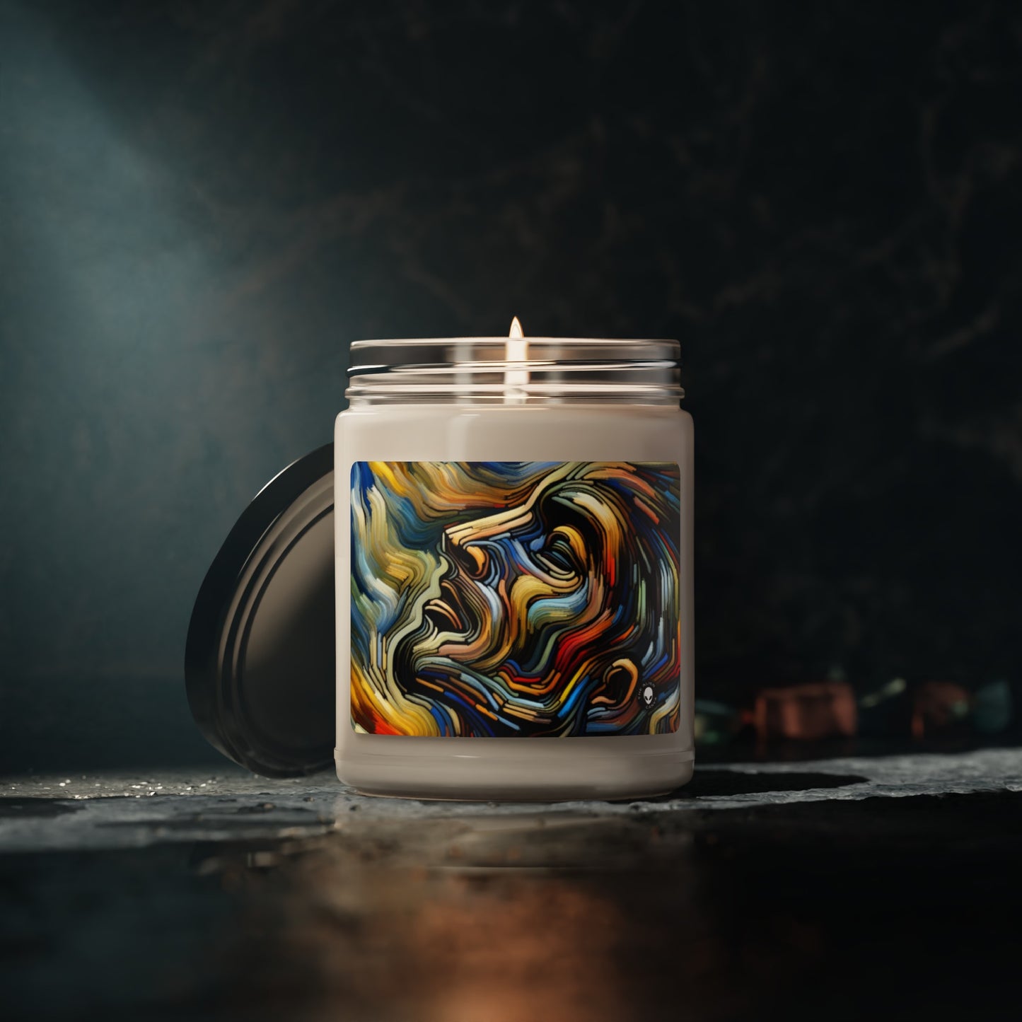 Title: "Tempestuous Waters" - The Alien Scented Soy Candle 9oz Expressionism