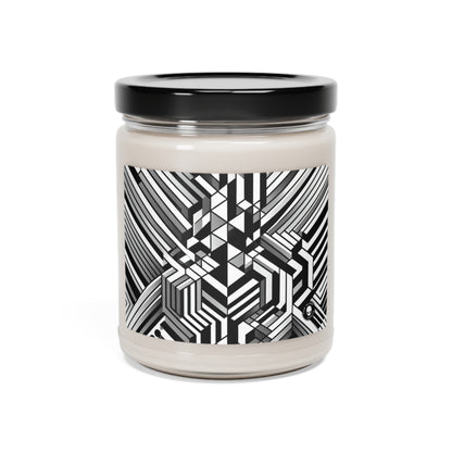 "Perception en mouvement : un chef-d'œuvre époustouflant de l'Op Art" - La bougie de soja parfumée Alien 9oz Op Art