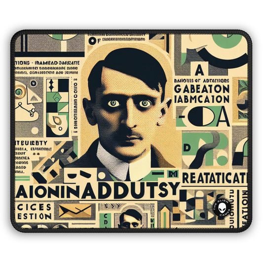 "Cacophony of Mundane Madness: A Dadaist Collage" - The Alien Gaming Mouse Pad Dadaism