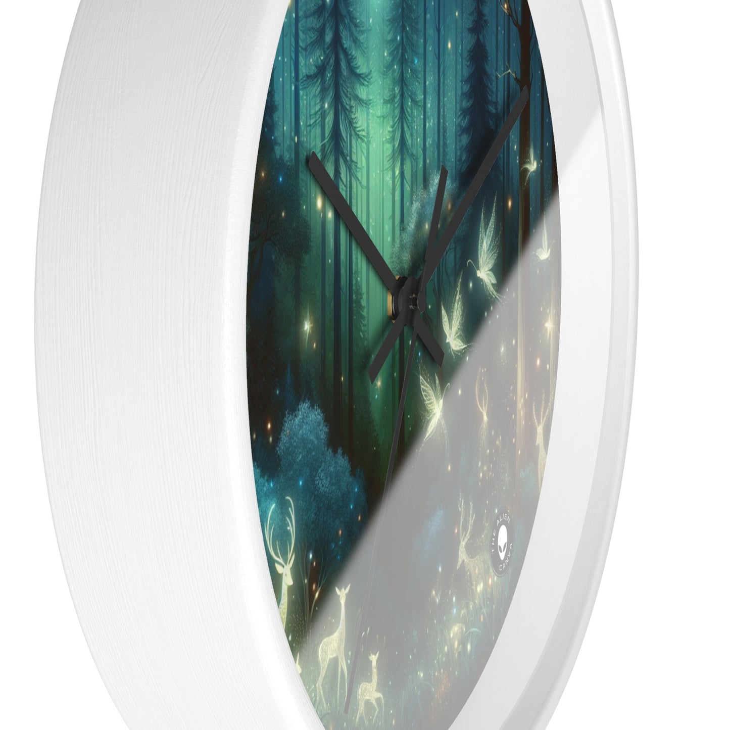 "Enchanted Night in the Whispering Woods" - The Alien Wall Clock